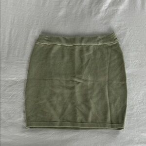 Olive Green Women's Skirt